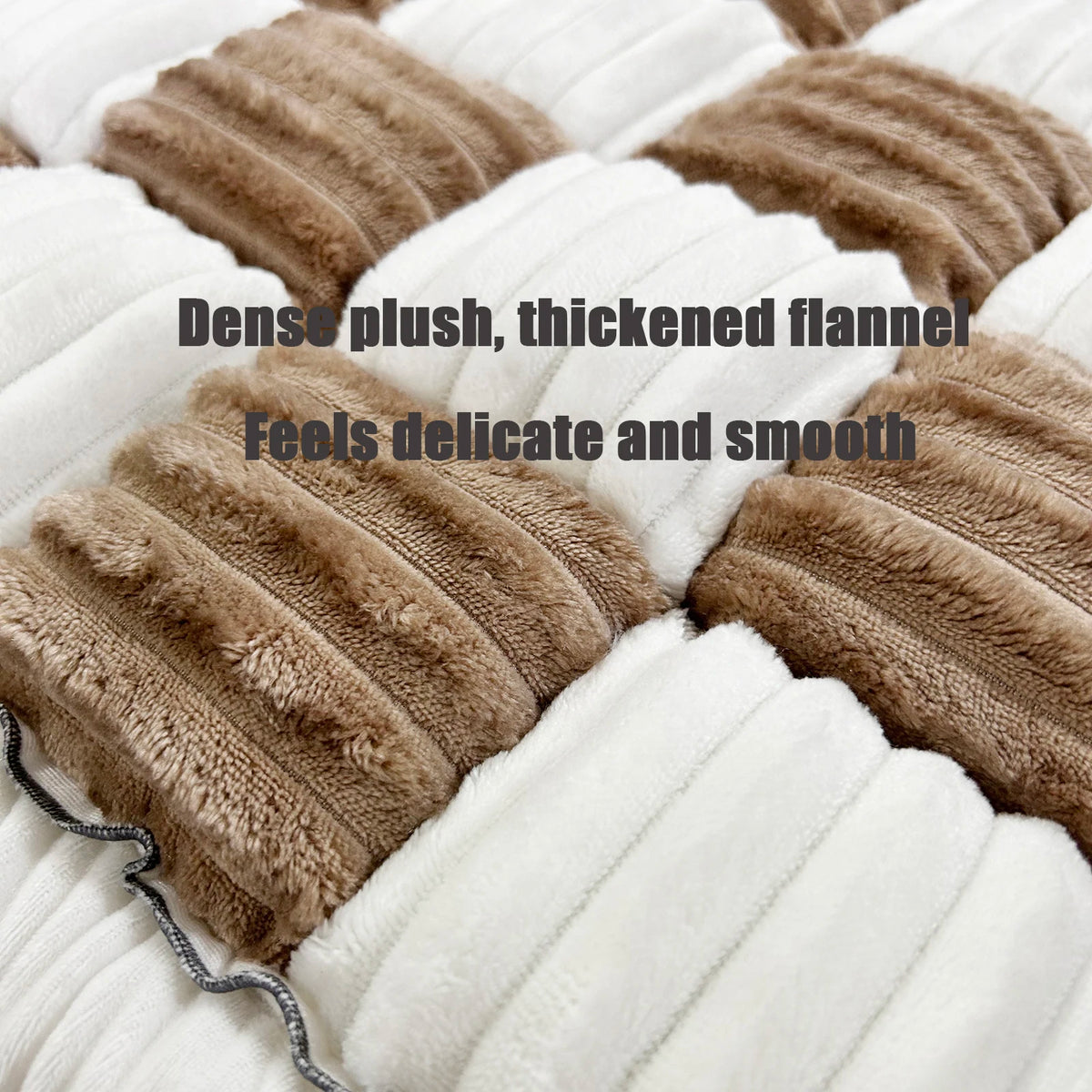 Cream-Coloured Soft Pet Couch Cover