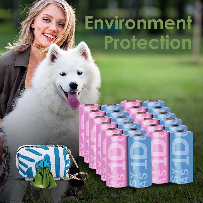 Biodegradable Dog Poop Bags &amp; Dispenser