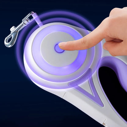 Automatic Retractable Dog Leash With LED