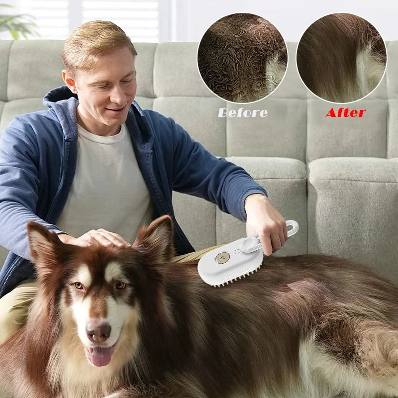 FurSpa Pet Steam Massage Brush