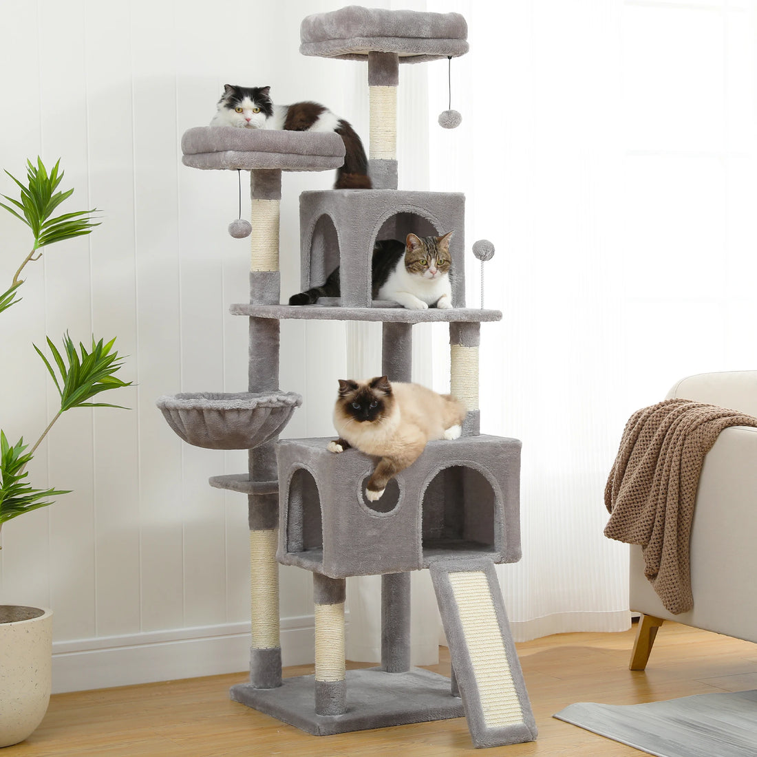 Multi-Level Scratch Board Tree For Cats