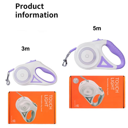 Automatic Retractable Dog Leash With LED