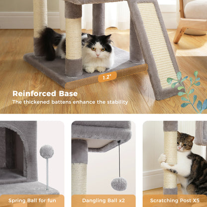 Multi-Level Scratch Board Tree For Cats
