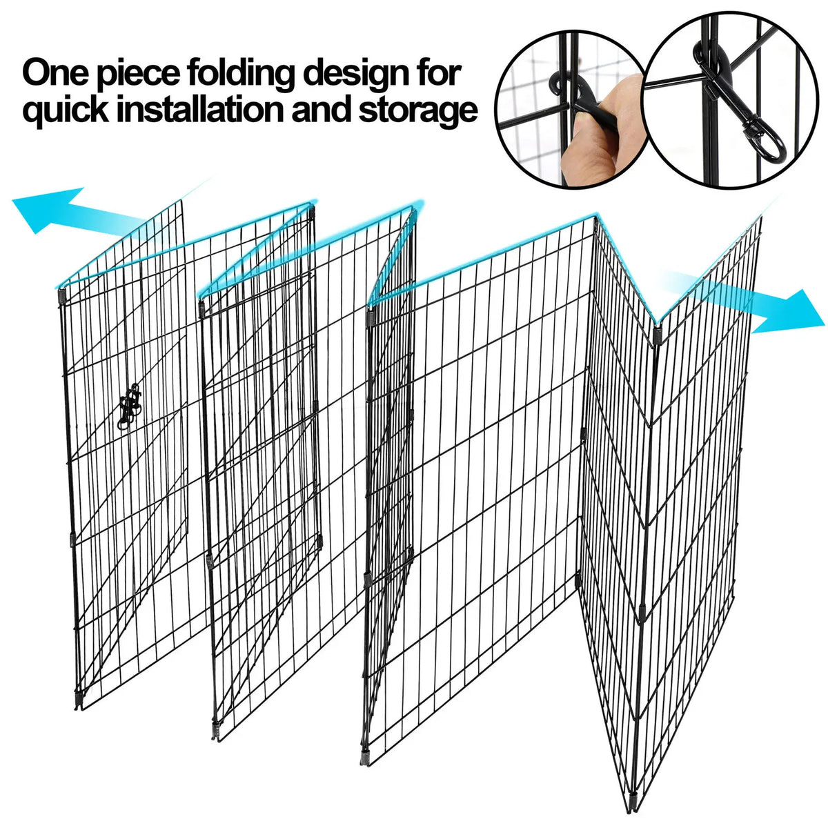 DIY 24" Dog Playpen Crates - 8 Panel set